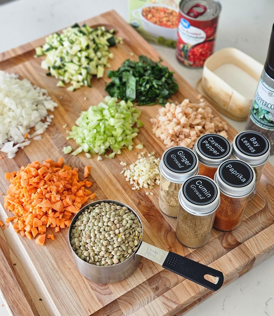 Carrot and Lentil Soup Ingredients